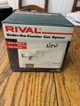 Rival Electric Under The Counter Can Opener Model Cn7600 White Open Box. Fixed Price $39.99.
