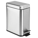 Mdesign Small Modern 1.3 Gallon Rectangle Metal Lidded Step Trash Can, Compact. Fixed Price $52.59.