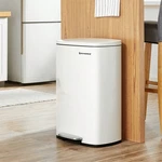 Songmics 13 Gallon (50 L) Trash Can, Stainless Steel Kitchen Garbage , Recycling. Fixed Price $61.01.