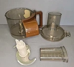 Vintage 80s Sunbeam Vista Professional Food Processor Bowl, Lid Pusher And Blade. Fixed Price $34.99.
