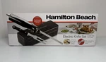 Hamilton Beach Electric Knife Carving Set Black - 74277g W/ Fork & Case. Fixed Price $24.99.