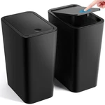 Itcprl Bathroom Trash Can With Lid, 2 Pack 4 Gallons/15 Liters Garbage. Fixed Price $52.99.