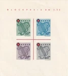 Germany: French Zone: Sc #5nb4a, S/s, Ngai (42332). Fixed Price $44.95.