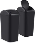 Hoolerry 2 Pcs 3 Gallon/12 Liter Small Trash Can Plastic Kitchen Black. Fixed Price $62.62.