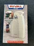 Rival The Edge Electric Can Opener Safetech Model Cn796 Beige Sandstone New Ob. Fixed Price $43.99.