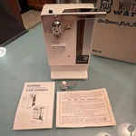 Vintage Waring Co-31 Can Opener And Knife Sharpener - 1975 New In Box. Fixed Price $115.00.