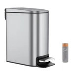 Bethebest 6 Liter/1.6 Gallon Bathroom Trash Can With Lid,stainless Steel C. Fixed Price $114.74.
