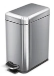 Home Zone Living 5l (1.3 Gal) Stainless Steel Step Bin - Sliver. Fixed Price $21.99.