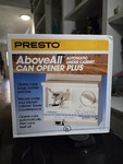 Presto Above All Undercabinet Electric Can Opener Plus 05605 White New, Y. Fixed Price $70.00.