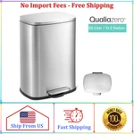 Qualiazero 13.2 Gallon (50l) Stainless Steel Rectangular Step-on Trash Can. Fixed Price $69.98.