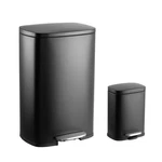Happimess Hpm1006b Connor Rectangular 13-gallon Garbage Can With Soft-close L.... Fixed Price $208.53.