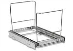 Holdn Storage Pull-out Cabinet Trash Can Organizer, Single Can, Chrome. Fixed Price $42.99.