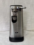 Oster Fpstcn1300 Electric Can Opener, Stainless Steel (tested & Works). Fixed Price $12.85.