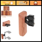 Wooden Dslr Camera Handle Grip Mount Support For Video Cage Rig - Left Hand. Fixed Price $34.99.