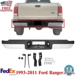 Rear Step Bumper Chrome Steel Assembly For 1993-2011 Ford Ranger Fleetside. Fixed Price $239.69.