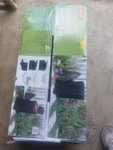 Keter Outdoor Waste Bin 34.4" 39 Gal. Capacity Resin Material Square Shape Black. Fixed Price $89.99.