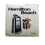 Hamilton Beach Electric Can Opener Smooth Touch Easy 76606z Black Chrome. Fixed Price $37.00.
