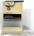 Vintage Sunbeam Electric Can Opener Knife Sharpener Model 05236 Hong Kong Works. Fixed Price $26.99.