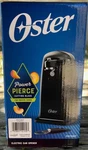 Oster Electric Can Opener With Power Pierce Cutting Blade Precise Edges, Black. Fixed Price $14.99.
