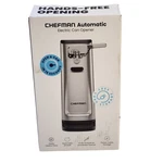 Can Opener Chefman Automatic Electric With Power Cable Storage Nob. Fixed Price $21.95.