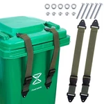 Bylion 2 Pack Trash Can Lid Lock Outdoor Garbage Locks For Animals Proof New. Fixed Price $14.46.