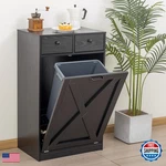 Tdleayyd 13 Gallons Tilt Out Trash Cabinet Hidden Can Wooden. Fixed Price $191.98.
