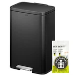 Eko Madison Matte Black Stainless Steel 13.2 Gal/50l Kitchen Step Trash Can O.... Fixed Price $125.60.