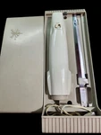 Sears Roebuck Vintage Electric Knife With Blades. Mint Condition Wall Mount Case. Fixed Price $25.00.