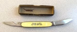 Vintage Ambassador Folding Pocket Knife With Advertising Gift Box Bottle Opener. Fixed Price $39.99.