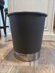 Idesign Small Bathroom Trash Waste Can York Collection Gray Brushed Stainless. Fixed Price $17.99.