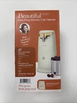 Beautiful 19436 Easy-prep Electric Can Opener, Sage Green By Drew Barrymore. Fixed Price $24.99.