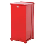 Rubbermaid Commercial Fgst24eplrd Defender 13 Gal Square Step-on Can, Red, Foot. Fixed Price $383.99.