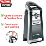 Automatic Electric Can Opener One Touch Hands With Easy Push Down Lever, Chrome. Fixed Price $51.98.