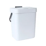 Vigind Hanging Small Trash Can With Lid Under Sink For Kitchen, 5 L/ White. Fixed Price $21.32.