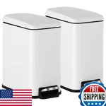 Bestoffice Bathroom Trash Can With Lid, 1.3 Gallon Step Pedal Small Can, W. Fixed Price $69.86.