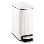 Trashaid Slim Bathroom Trash Can With Lid Soft 9.1 X 5.9 11 Inches, White. Fixed Price $43.86.