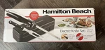 Hamilton Beach Electric Knife Carving Set Black - 74277 W/ Fork & Case. Fixed Price $25.99.