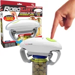 Robotwist Jar Opener, Automatic Deluxe Model With Small, White. Fixed Price $42.99.