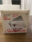 Sunbeam Open All Under Cabinet Electric Can & Jar Opener 05241 New Old Stock. Fixed Price $99.99.