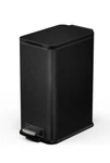 Home Zone Living 4.4 Gallon Slim Kitchen Trash Can, Black. Fixed Price $40.99.