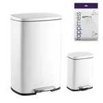 Happimess Hpm1006c Connor 13 Gallon Trash Can Soft Close Lid White. Fixed Price $179.99.