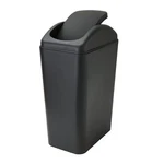 Small Lidded Trash Can, 12 Liter/3 Gallon Black Plastic Garbage Bin 12l. Fixed Price $39.39.