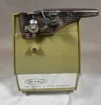 Vintage Olive Green Rivals Can Opener/knife Sharpener Model 752r-1 For Parts. Fixed Price $9.87.