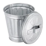 Mini Galvanized Trash Can With Lid Tangseajiao Small Metal Wastebasket For Home. Fixed Price $11.99.