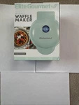 Elite Gourmet Ewm015m# Electric Nonstick 4.5-inch Mini Waffle Maker, Belgian Waf. Fixed Price $17.99.