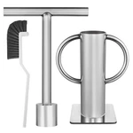 Zmtfqymx Upgraded Rock Crusher, Multipurpose Stone Stainless Silver. Fixed Price $56.13.