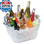 Prodyne Big Square Party Beverage Tub, Clear. Fixed Price $61.72.