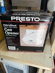 Vintage Presto Hide 'n Sleek Under Cabinet Can Opener & Clock With Timer. Fixed Price $100.00.