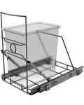 Upgraded Stainless Steel Pull-out Trash Can Holder, Heavy-duty Slide-out Cabi.... Fixed Price $51.61.