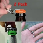 2x Pcs Edc Mini Lightweight Bottle Beer Opener & Keyring Pocket Utility Keychain. Fixed Price $8.99.
